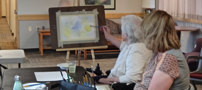 Teaching a Watercolor Class in Boulder