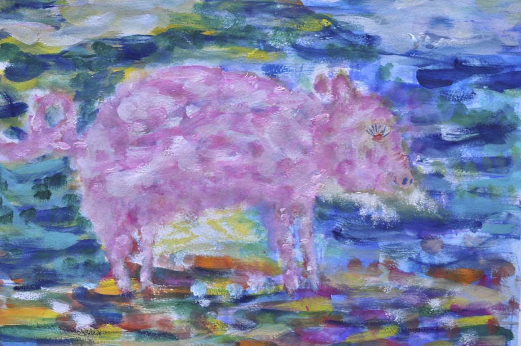 Pig Veil Painting